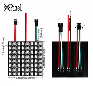 Pannello Pixel flessibile digitale a colori programmabile per parola a matrice di punti schermo RGB CN3070 WS2812B WS2812 LED 5V 80 100 - Product Image 2