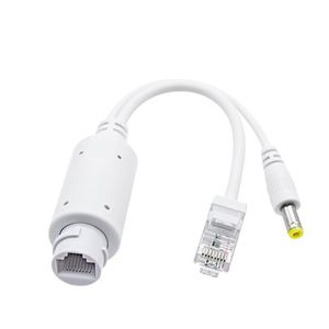 パワーオーバーイーサネット防水POE IEEE 802.3atスプリッターRJ45 100Mbps 12V POEインジェクター48V 24V 2 in 1 POEスプリッター