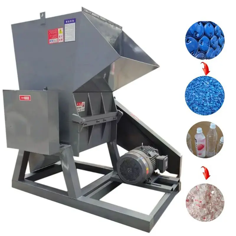 Tas Verpletterende Slijpen Crusher Dubbele As Afval Band Rubber Plastic Metalen Kladjes Shredder Snijmachine