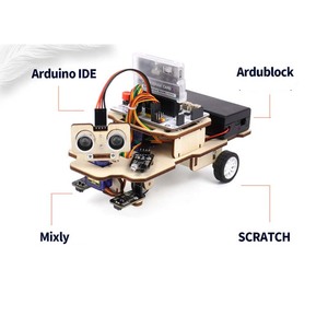 DIY Bausteinprogrammierungsroboter Codierungsroboter intelligentes pädagogisches Wissenschafts-Stiel-Spielzeug für Kinder