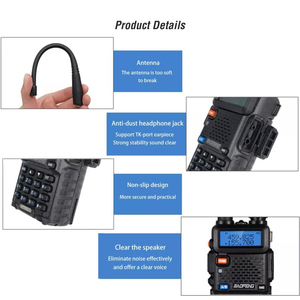 De Baofeng UV-5R de banda dual jamón dos vías de radio baofeng uv-5r UV 5R equipo de la estación de mano walkie talkie - Product Image 5