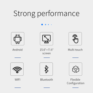 Thiết bị đầu cuối POS hệ thống cảm ứng kép màn hình thông minh tương tác tất cả trong một tiền mặt đăng ký với máy ảnh cho nhà hàng - Product Image 4