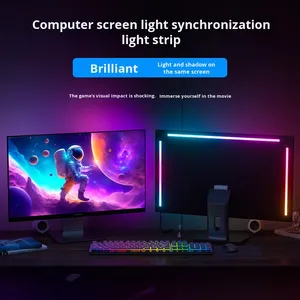 Полная цифровая светодиодная лента с USB-разъемом для монитора компьютера черная медь для ландшафтного компьютера декоративная атмосфера - Product Image 2