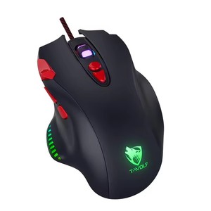 TWOLF G550 Mouse da gioco cablato 8 pulsanti retroilluminati programmabili RGB 7200DPI luce ottica LED USB destra Opt per PC giochi per Computer - Product Image 6