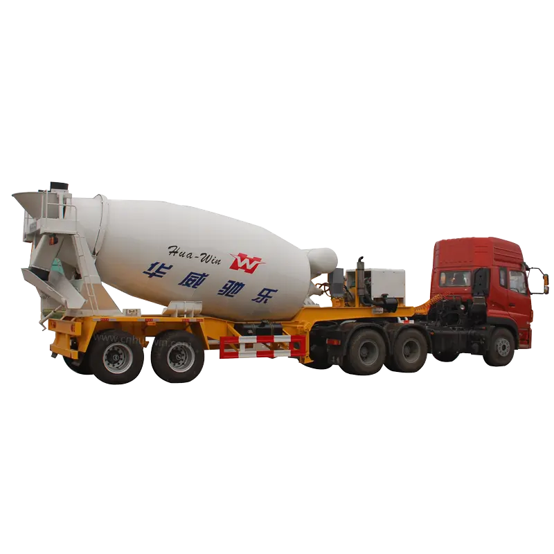 China direct import construction cement automatic 8m3 howo concrete mixer trailer truck
