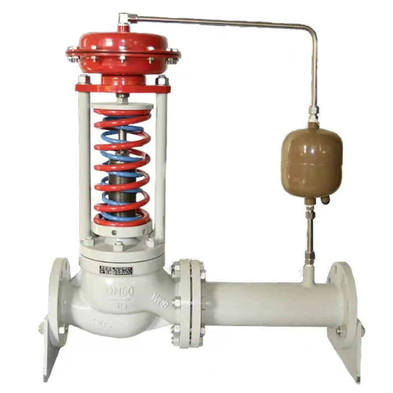 Valvola di regolazione della valvola di regolazione del diaframma di riduzione della pressione autoportante ad alta temperatura del vapore CQATMT
