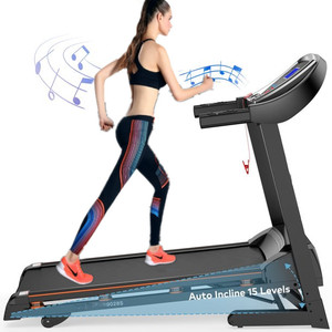 Lijiujia Easy Installation Customized logo Packing Foldable Running Machine Automatic Fitness LED Screen Home Use Treadmill