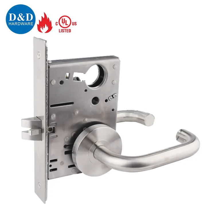 Set di serrature da infilare ANSI per porte in metallo con corpo serratura da infilare americana di sicurezza di alta qualità