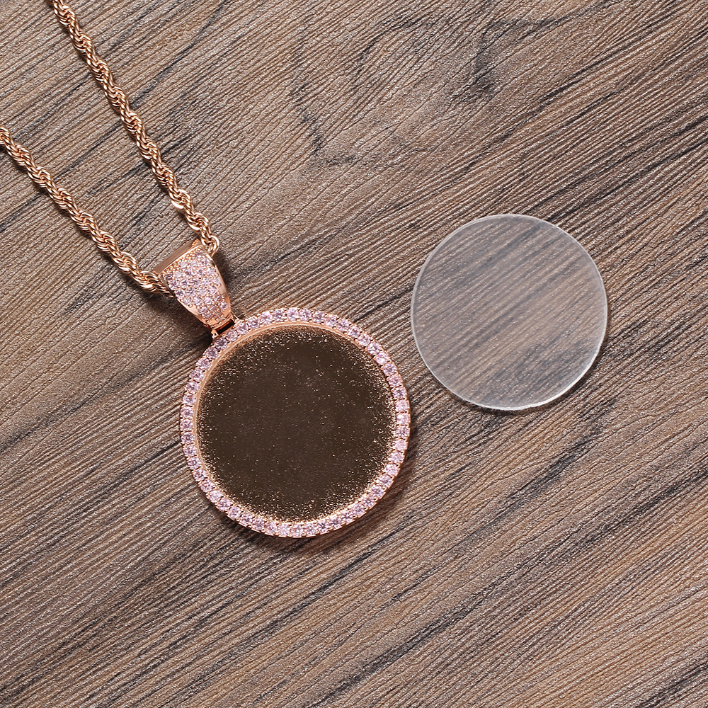 Rose gold with pink stone