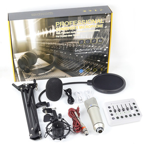 ISonger tam stüdyo kayıt kondenser mikrofon ses kartı seti yayın için podcast ekipman kiti - Product Image 6