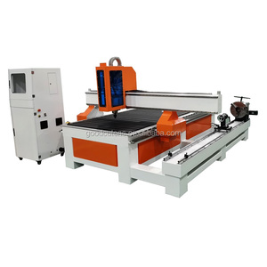 Buen Precio 4 axis rotate enrutador cnc con mesa de aluminio para trabajar la madera - Product Image 1