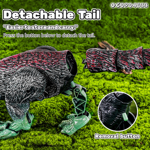 สเปรย์พ่นละอองน้ำ Therizinosaur โมเดลสัตว์3D จำลอง RC ของเล่นไดโนเสาร์ของขวัญปาร์ตี้สำหรับเด็กควบคุมด้วยเสียงคำรามและแสง - Product Image 5