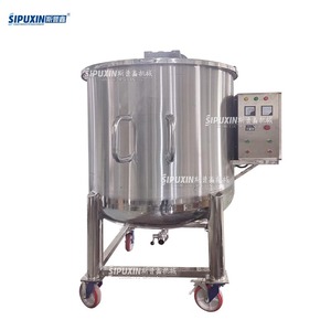 SS304/316L endüstriyel Blender SPX elektrikli isıtma homojenleştirici mikser 220V sıvı kozmetik şampuan deterjan karıştırma makinesi - Product Image 1