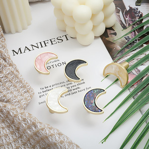 Jaya Mặt Trăng Hình Dạng Kẽm Xử Lý <span class=keywords><strong>Knobs</strong></span> Cho Phòng Trẻ Em Nhà Bếp Phòng Ngủ Ngoài Trời Tủ & Tủ Cửa Ngăn Kéo <span class=keywords><strong>Knobs</strong></span> - Product Image 2