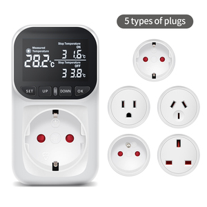 Digital LCD Screen <strong>Temperature</strong> Controller EU Plug Thermostat <strong>Timer</strong> Switch Socket for Refrigerator - Product Image 6