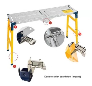 New Galvanized Folding Working <strong>Platform</strong> Multi-Purpose with 500kg <strong>Load</strong> Capacity for Printing Shops and Hotels - Product Image 3