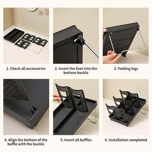 Thấp moq 6 ngăn cà phê dùng một lần <span class=keywords><strong>cup</strong></span> chủ Organizer cốc giấy và nắp Dispenser cho cà phê Bar Countertop breakroom - Product Image 3