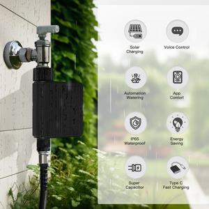 Temporizador de agua Solar WiFi Tuya IP65 Entrada de latón impermeable con Sensor de humedad de temperatura del suelo Detector interruptores de Control remoto - Product Image 2