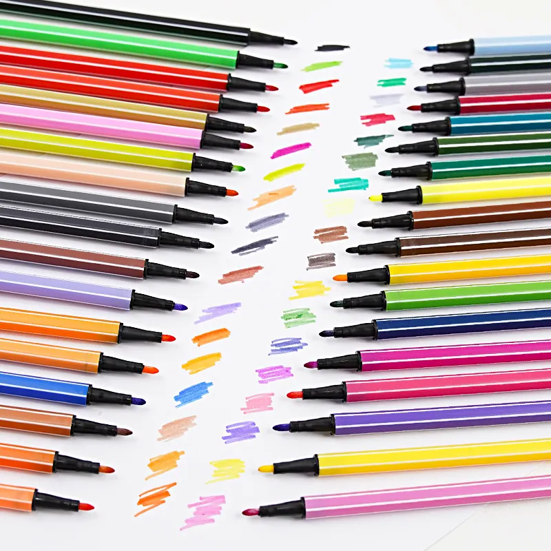 Renkli resim kalemi kalem Manga eskiz kalem suluboya Marker boyama fırçası