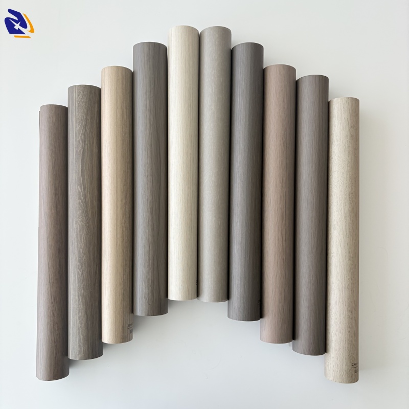 embossed wood pvc film