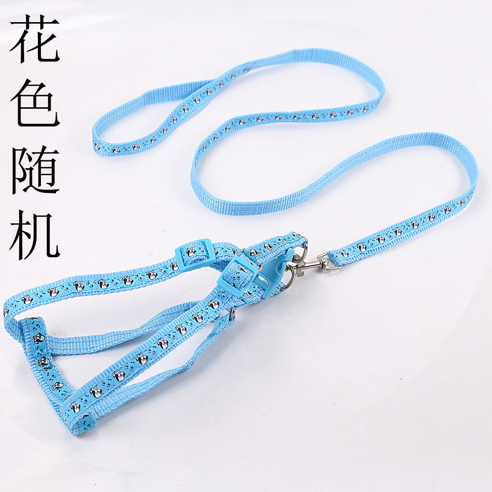 Corde de traction poitrine imprimée bleu ciel