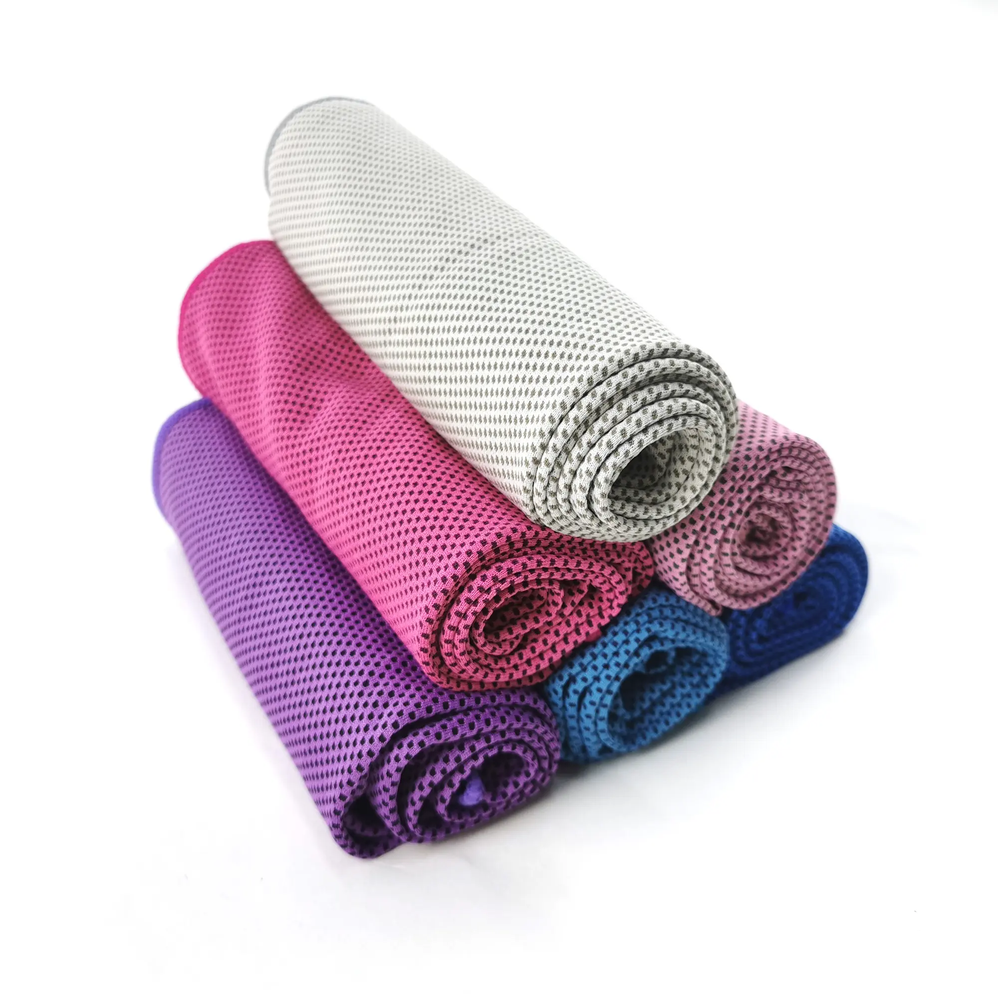 Nefes buz serin spor spor mikrofiber anında Pva Yoga kullanımı hızlı soğutma spor Golf serinletici havlu çok renkli buz havlu