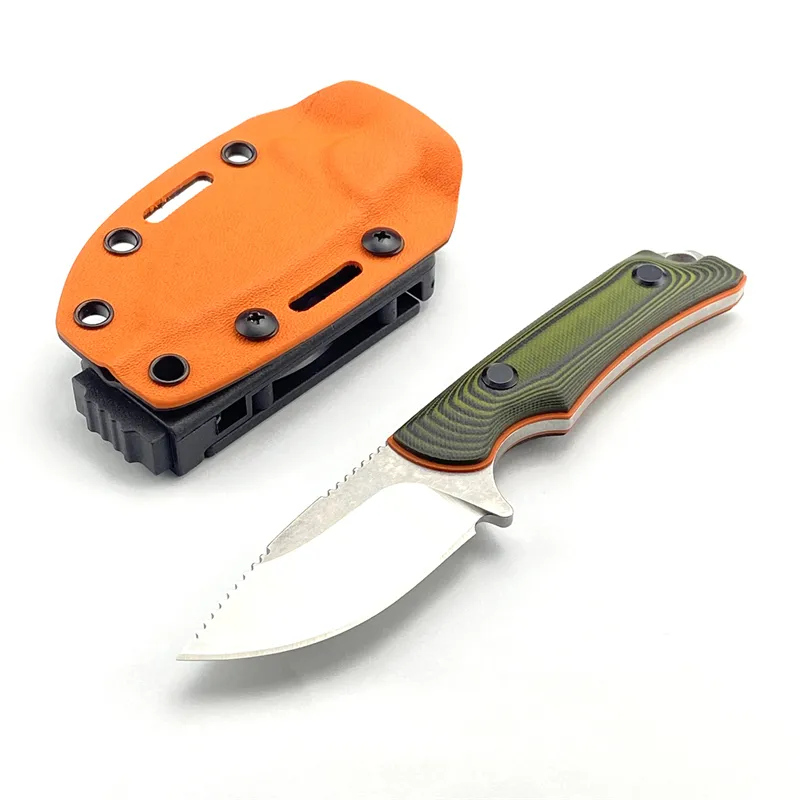 15017 Hidden Canyon Hunter G10 Mango Cuchillo de hoja fija Camping Cuchillo de caza Tang completo con funda K