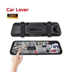 流行车型Carlover N3 10英寸触摸屏汽车DVR仪表盘凸轮双镜头后视镜视频行车记录仪 - Product Image 2