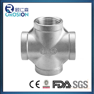 ท่อเกลียว4ทางทำจากสแตนเลส150lb BSP เกลียวข้ามเกลียว - Product Image 4