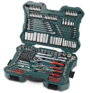Machinist's Tool Set 215 Pcs 1/2&quot;&amp;3/8&quot;&amp;1/4&quot;Dr. Socket Set Wrench Screwdriver Bit Torx  Rachet Driver Tool Kit Box Case