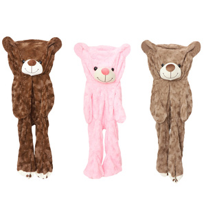 Toptan Diy Unstuffed peluş hayvanlar Skins özel Unstuffed peluş oyuncak ayı Skins hiçbir dolgu Unstuffed kadife oyuncak ayı peluş - Product Image 4
