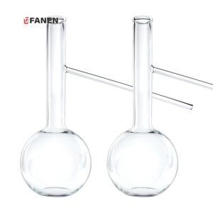 Fanen Phòng Thí Nghiệm Hóa Chất Dài Cổ Vòng Dưới Thủy Tinh 125 Ml Chưng Cất <span class=keywords><strong>Flask</strong></span> Với Side Ống - Product Image 1