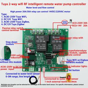Tuya 2 Way WiFi <strong>Water</strong> <strong>Level</strong> <strong>Controller</strong> with Liquid <strong>Level</strong> Sensor Relay Output Cell Phone App Remote Control Liquid <strong>Level</strong> Meter - Product Image 2
