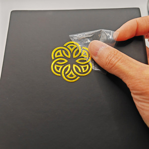 Fast Delivery Stock Crystal Stickers Embossed 3D UV Transfer Logo Tear-off Film Grocery Packaging Labels for <strong>Promotion</strong> - Product Image 2
