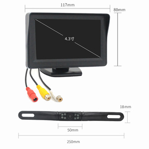 Kit de cámara de respaldo de coche inverso inalámbrico con fácil instalación Monitor de espejo retrovisor impermeable de bajo precio - Product Image 3