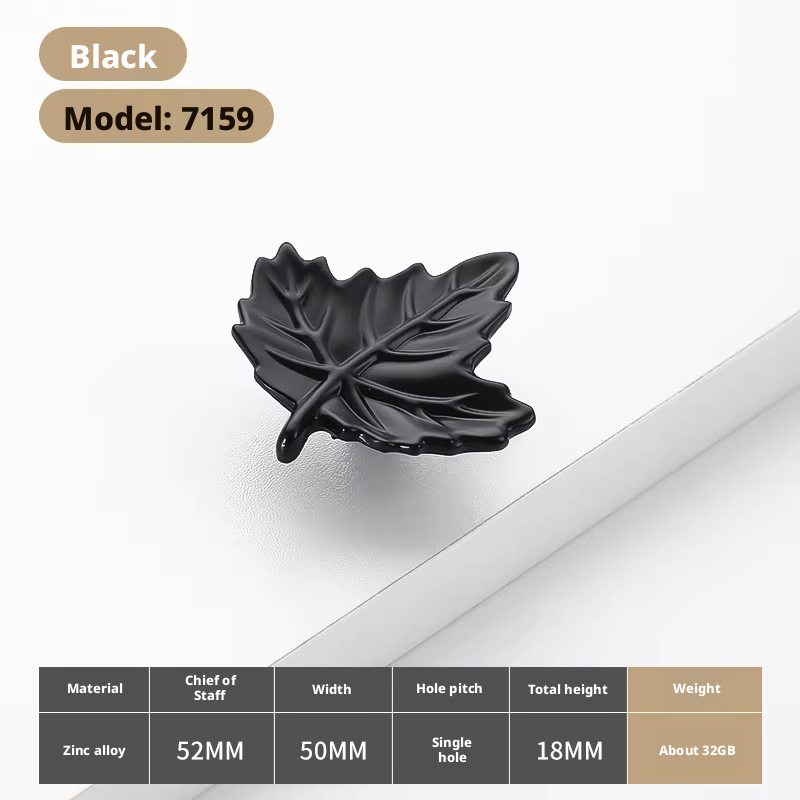 7159-Triangle leaves Black