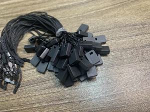 Comúnmente uso Hang Tag String Loop Poliéster negro Hangtag String Seal Lock para ropa - Product Image 3