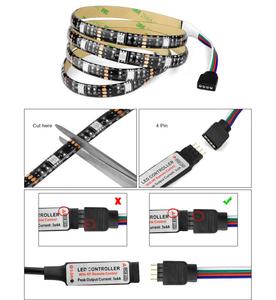 DC5V USB led灯条变色LED心情灯电视背光套件灯条RF遥控器RGB 5050灯条装饰灯 - Product Image 5