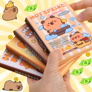 Capybara Mini Pocket A7 Notebook Bloc de notas portátil creativo para uso escolar Manual de alto valor de color - Product Image 1