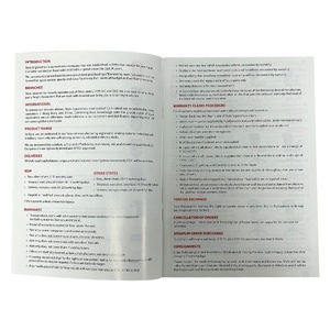 中国工場カスタムサドルステッチ手動取扱説明書マガジンプリント15ページパンフレット小冊子 - Product Image 1