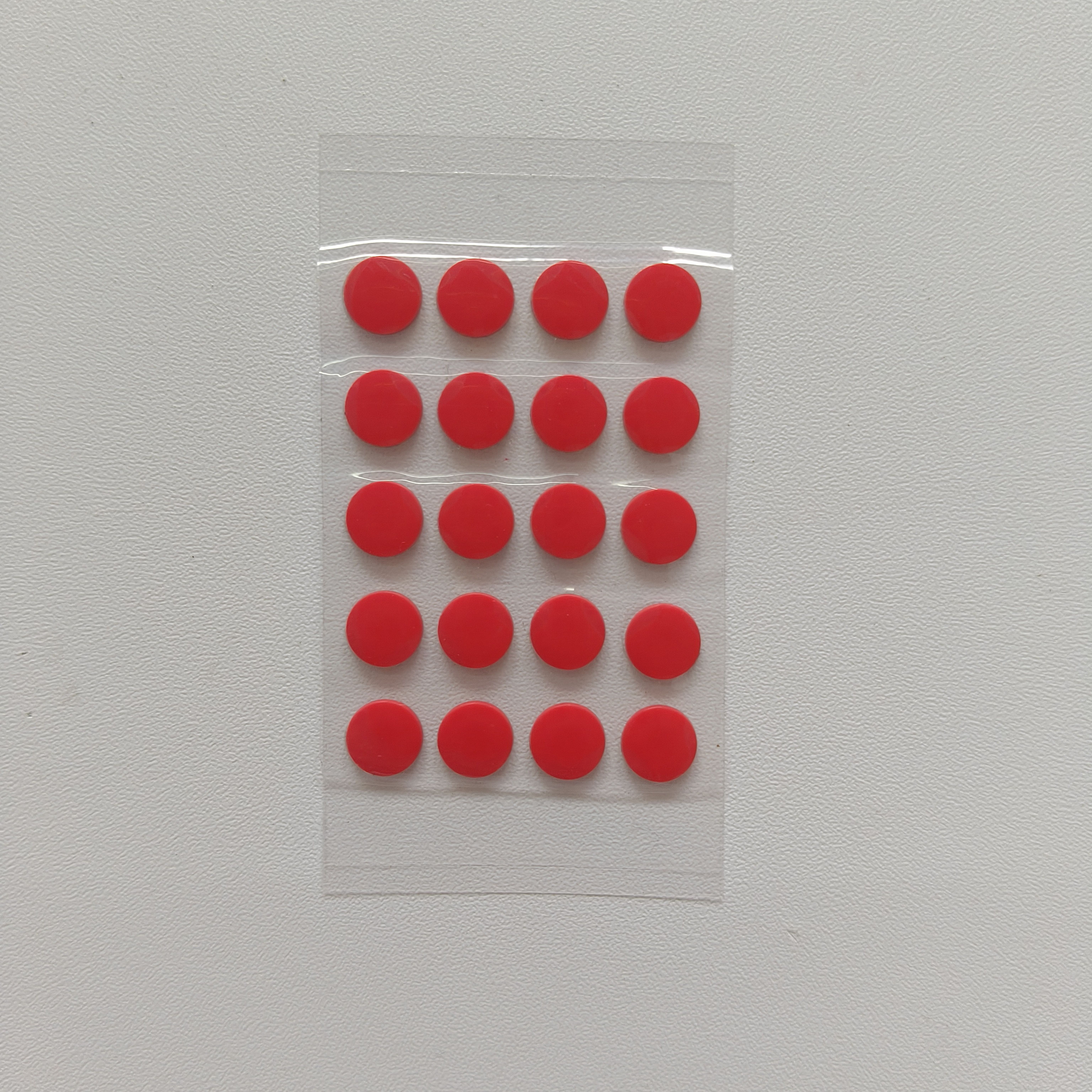 20pcs-6.5mm Red Control + Silence