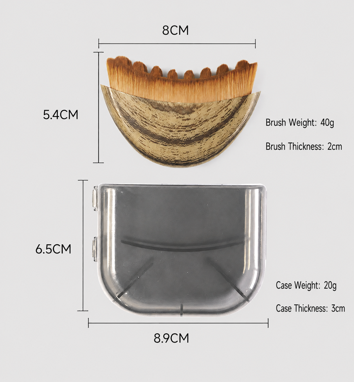 Contour brush large size with shell