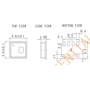 用于数字显示高度计/手持式轮胎压力表/<span class=keywords><strong>3D</strong></span>导航的气压传感器WF183D
