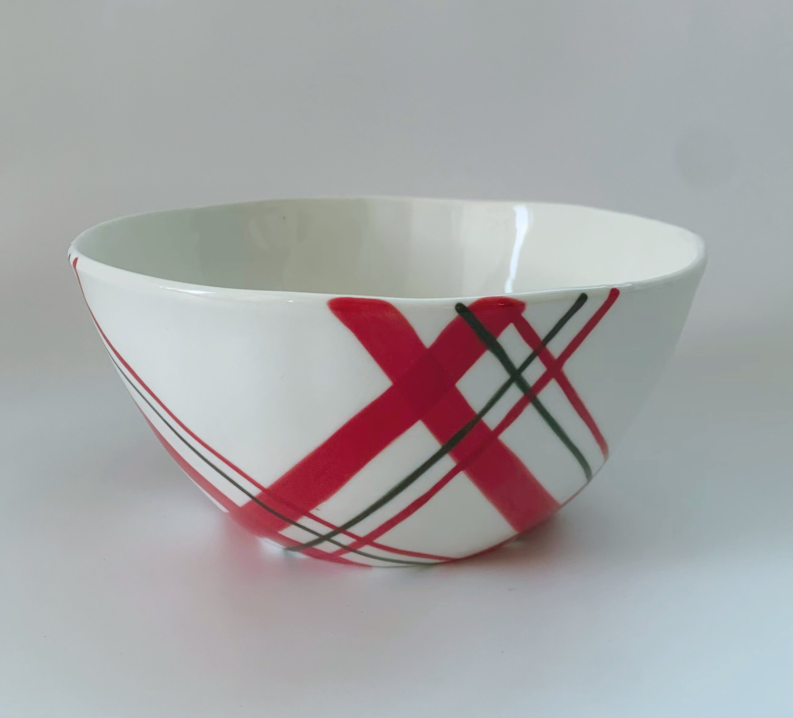 6-inch Bowl Red Lines