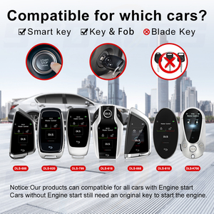 LCD Digital <strong>Key</strong> for Upgrade Luxury Styles Universal PKE Keyless Touch Screen Smart Car <strong>Key</strong> - Product Image 6