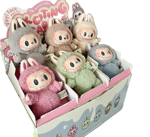 Labubu第1世代高品質マカロンブラインドボックスぬいぐるみオリジナルぬいぐるみキーチェーンマートモンスターLabubus La Bubu - Product Image 2