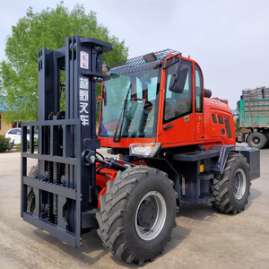 3T 4WD diesel Multi-funzionale 5T idraulico di carico e scarico sito di movimentazione Cross-country carrello elevatore