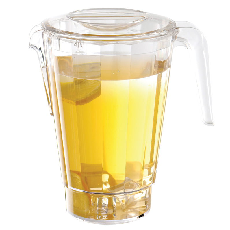 Barware 1140ml Unbreakable Ice Lip Jug with Spout Plastic Beer Pitcher 43oz Polycarbonate Beer Jug
