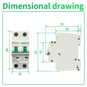 DC 1000V 2P MCB güneş minyatür devre kesici 6A 63A fotovoltaik MCB PV aşırı yük koruma anahtarı - Product Image 3