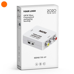 Yüksek kaliteli Mini hd 1080p ile kablosu Video ve ses Hdmi2av dönüştürmek 2 av 3 cvbs adaptörü hdmi rca dönüştürücü - Product Image 5